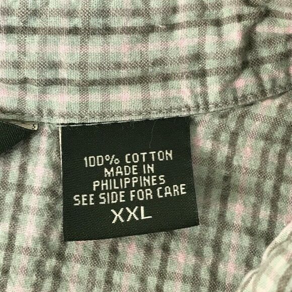 Eddie Bauer Short Sleeve Button Up Shirt Women's Plus Size XXL Plaid Cotton - Picture 10 of 12